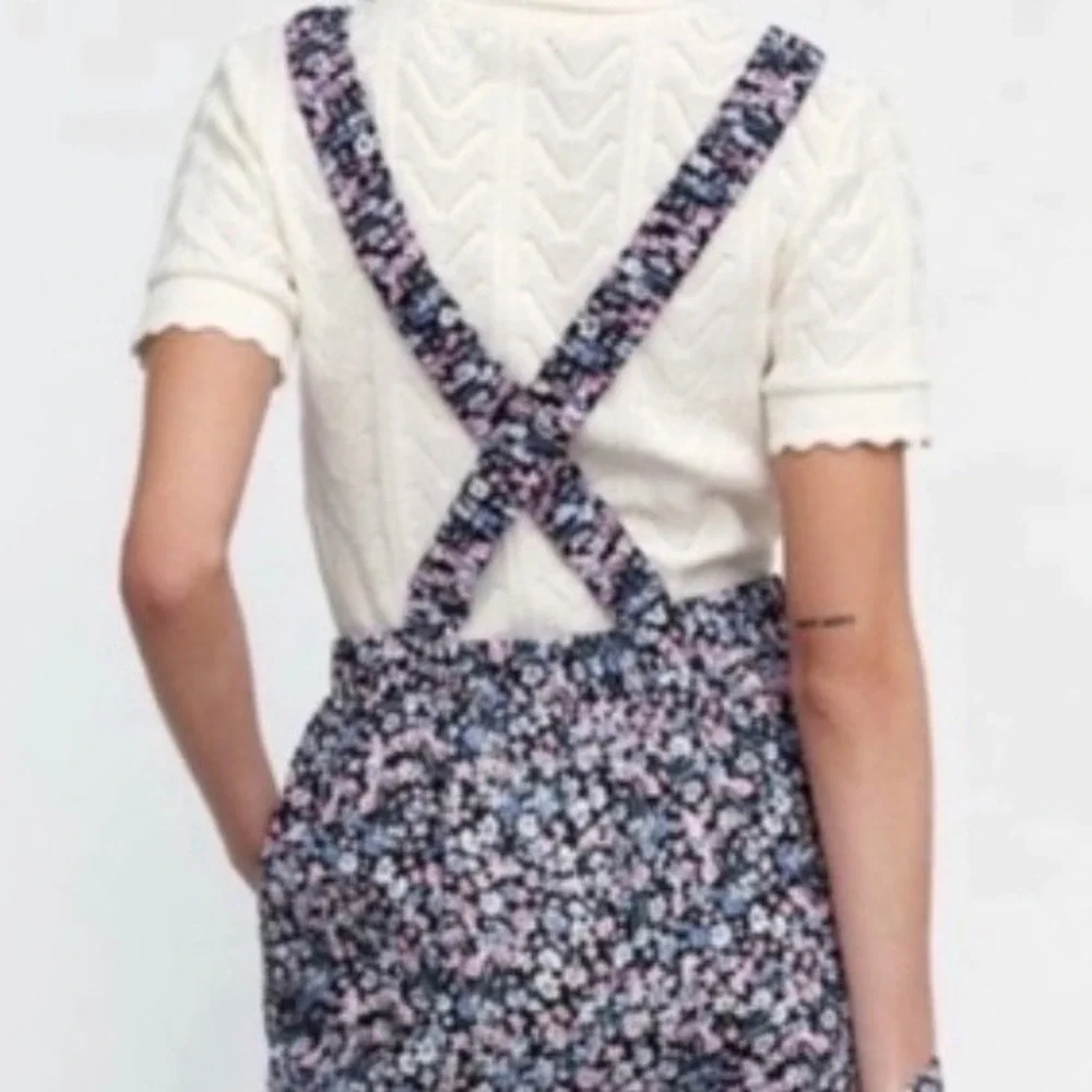 Zara NWOT Cotton Dungarees